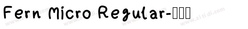 Fern Micro Regular字体转换